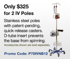Stainless Steel IV Stand