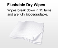 NatureSoft Flushable Dry Wipes