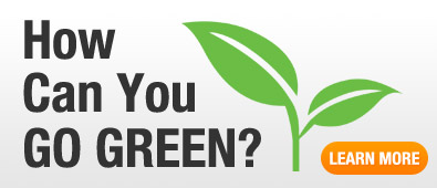 How can you go green?