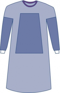 Medline Sterile Surgical Gowns, AAMI Level 3, Size Large (Case Of 30) - Fabric-Reinforced & Breathable