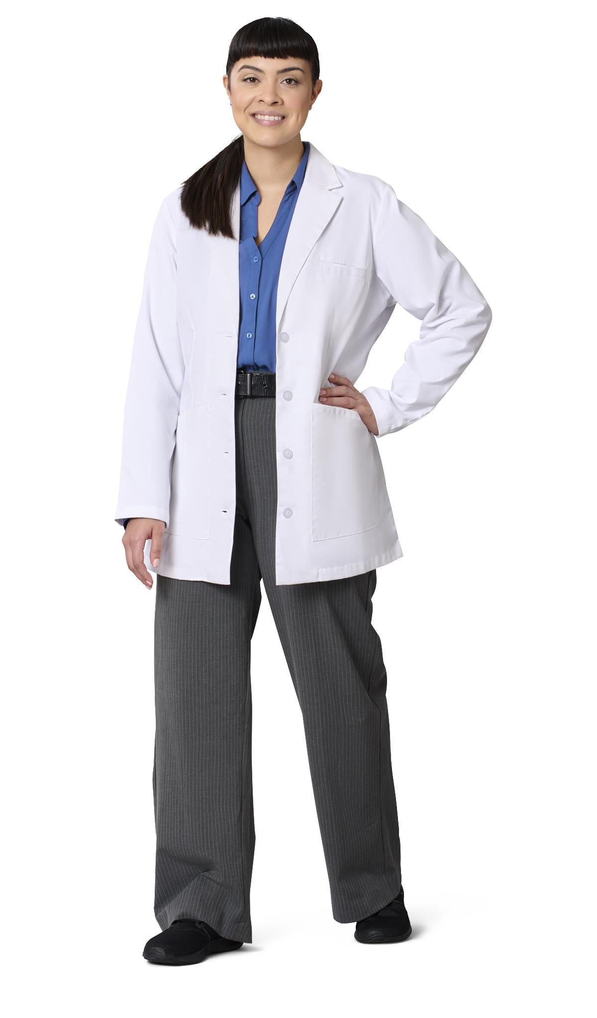 Medline Perform Women‘s 5-Pocket Consultation-Length Lab Coats-Medline Textiles