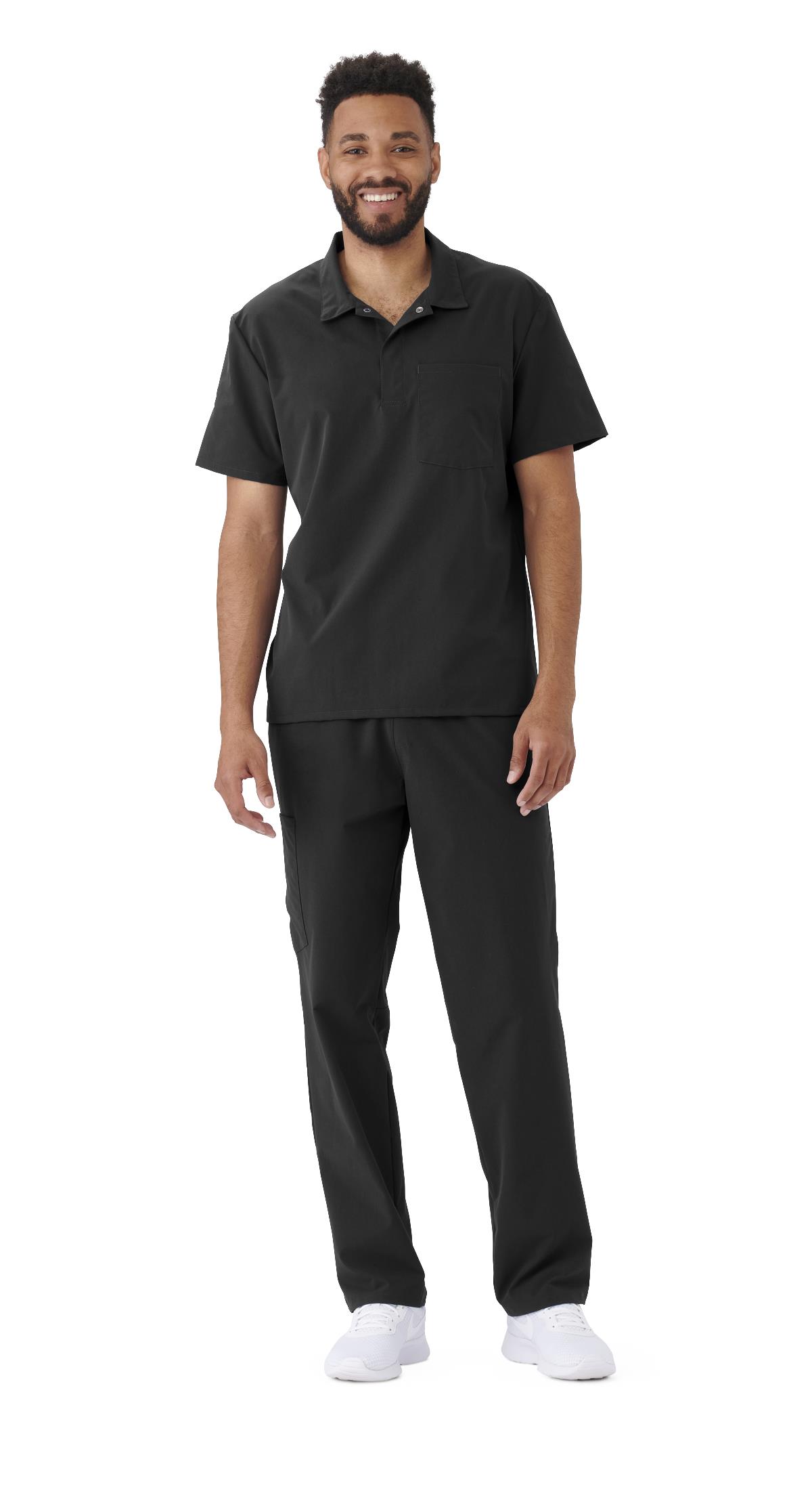 EverWear Men‘s 1-Pocket Polo Shirts with Snap Placket-Medline Textiles