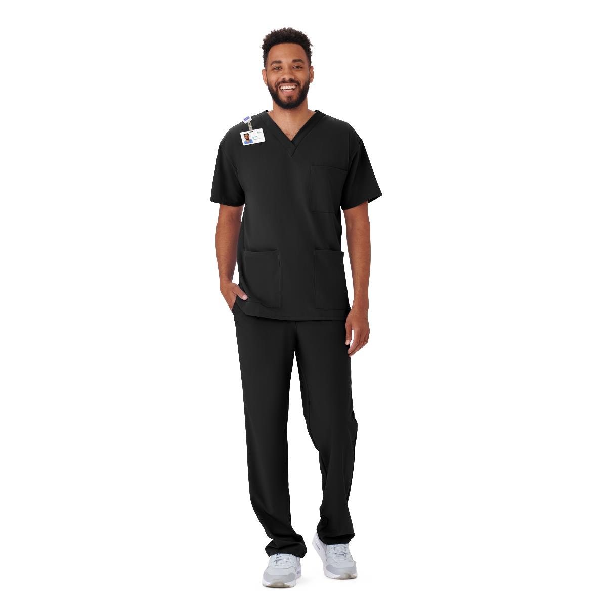 Henderson AVE Unisex 3-Pocket Scrub Tops with Shoulder Loop (Style 4615)-Medline Textiles