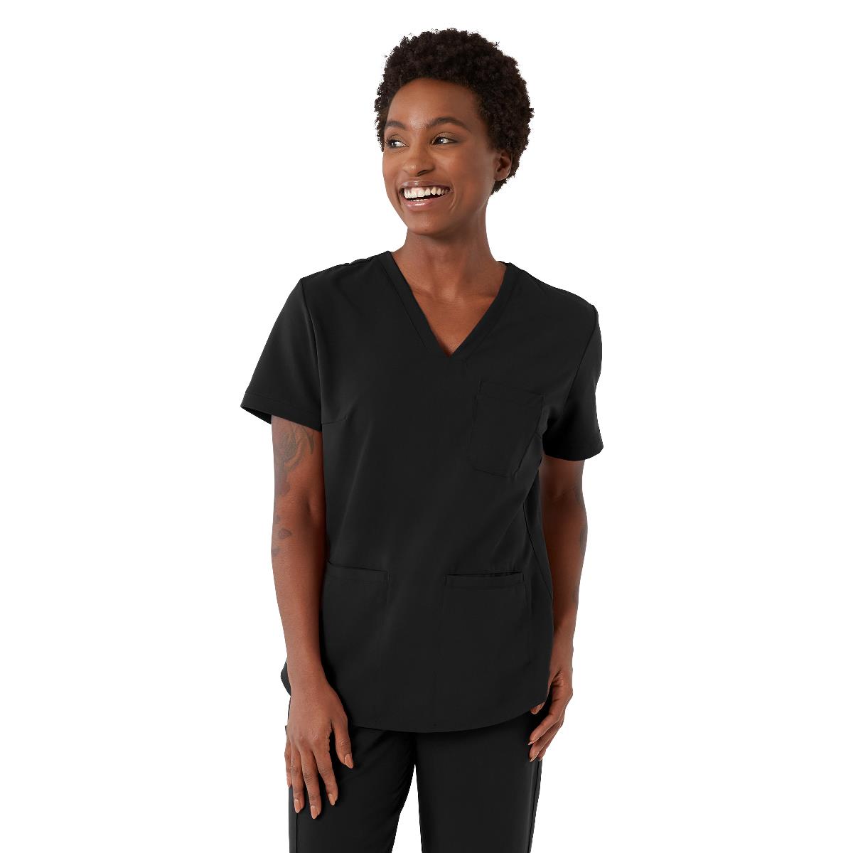 Mill AVE Unisex 1-Pocket Scrub Tops with Shoulder Loop (Style 4610)-Medline Textiles