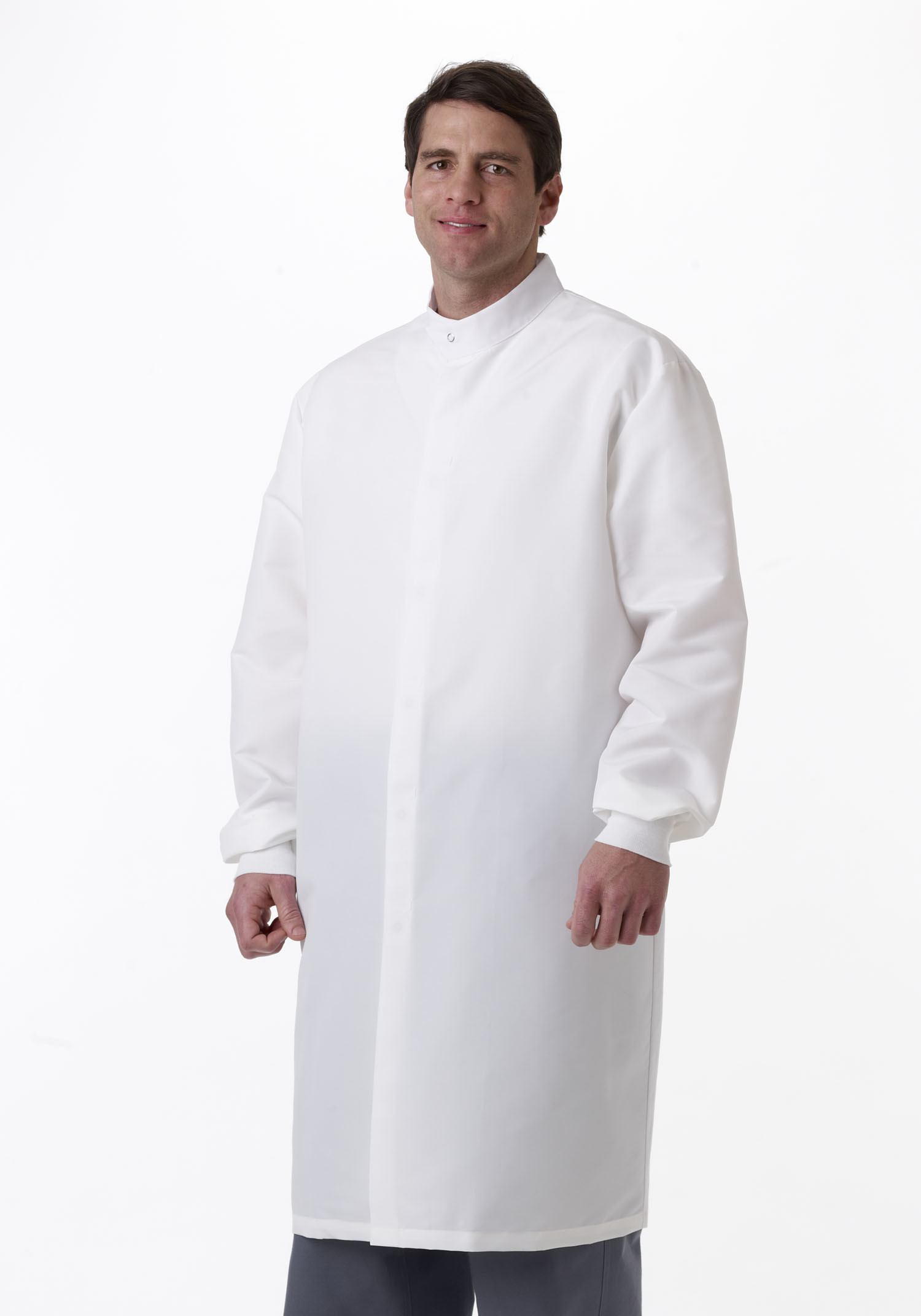 Medline Unisex ASEP Barrier Lab Coat, No Pockets (Size XS 4XL