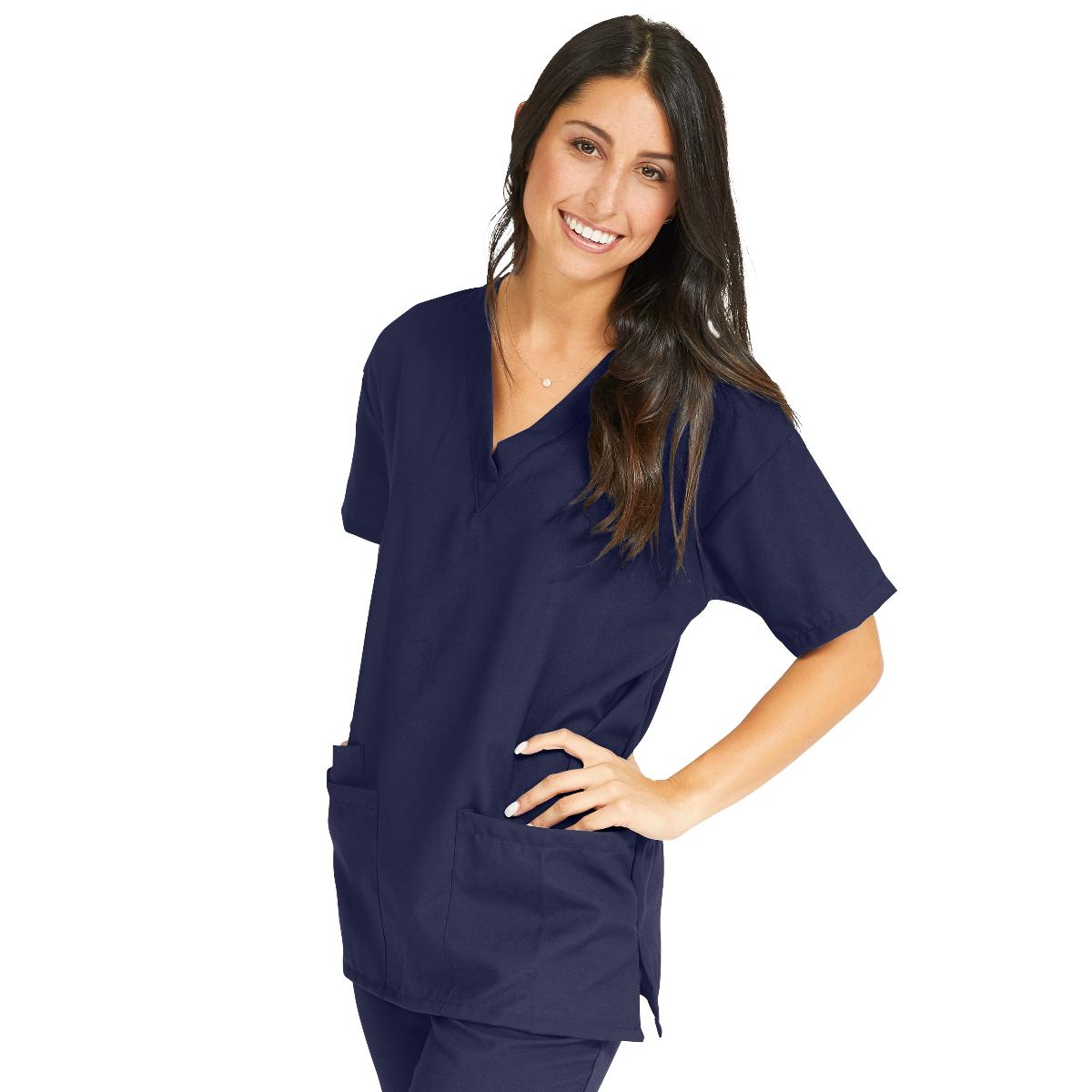 Medline PerforMAX Ladies VNeck Tunic Scrub Top (Size 2XS 5XL