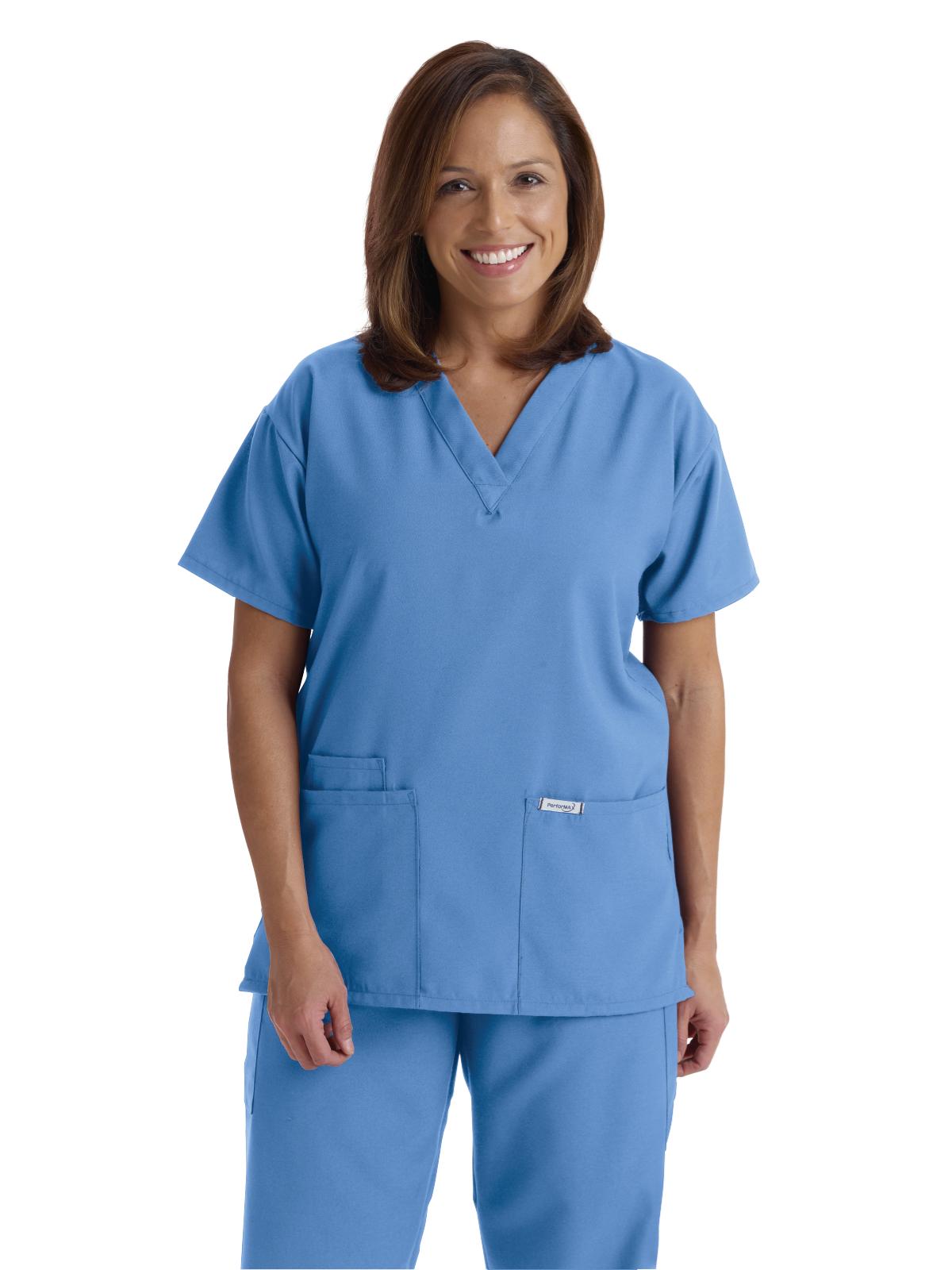 Medline PerforMAX Ladies VNeck Tunic Scrub Top (Size 2XS 5XL
