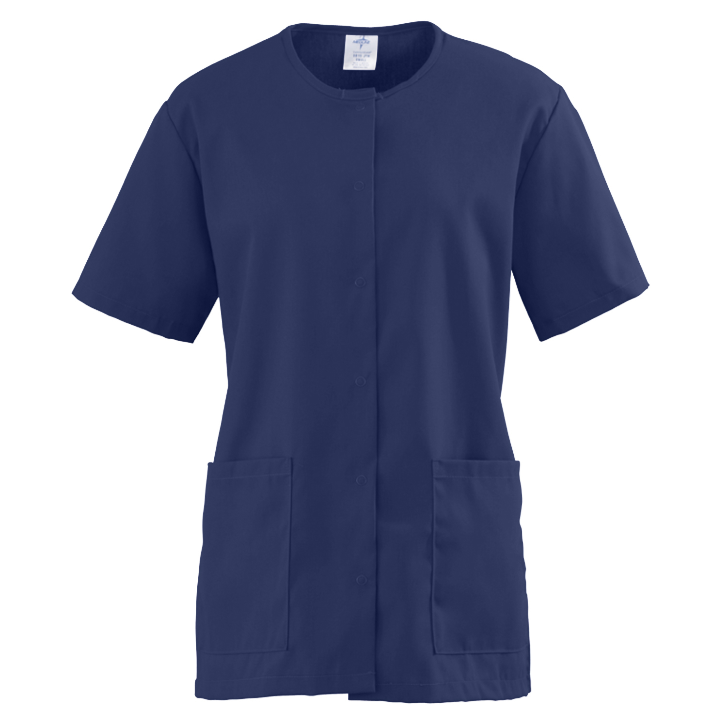 Medline ComfortEase Ladies Snap Front Tunic Scrub Top (Size XS3XL