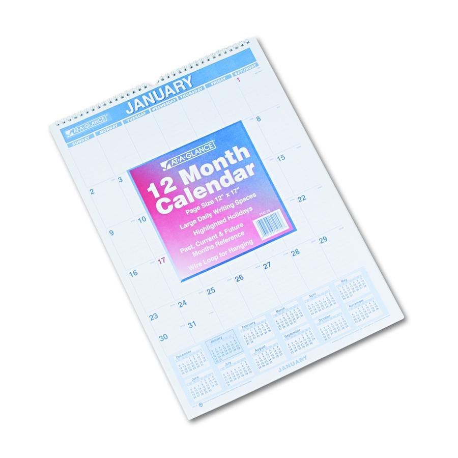 Monthly+Wall+Calendar+with+Ruled+Daily+Blocks%2C+12+x+17%2C+White+Sheets%2C+12-Month+%28Jan+to+Dec%29%3A+2023