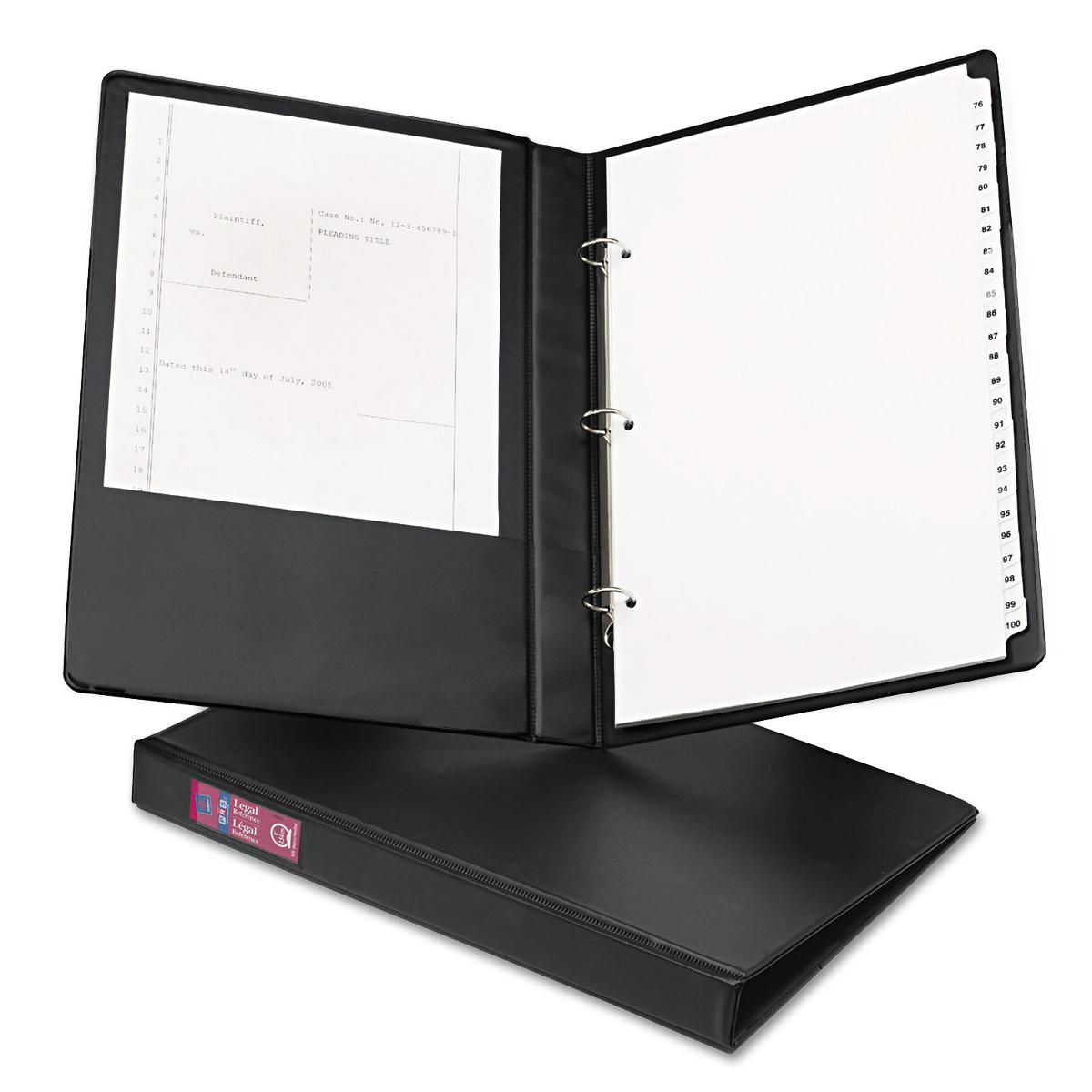 Avery++Legal+Durable+Binder+-+1%26quot%3B+Binder+Capacity+-+Legal+-+8+1%2F2%26quot%3B+x+14%26quot%3B+Sheet+Size+-+175+Sheet+Capacity+-+3+x+Round+Ring+Fastener%28s%29+-+2+Pocket%28s%29+-+Polypropylene+-+Recycled+-+Spine+Label%2C+Durable%2C+Flexible%2C+Sturdy%2C+Rivet%2C+Label+Holder+-+1+Each