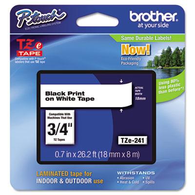 Brother+P-Touch+TZe+Flat+Surface+Laminated+Tape+-+45%2F64%26quot%3B+Width+-+Rectangle+-+White+-+Polyethylene+Terephthalate+%28PET%29%2C+Polyester+Film+-+1+Each+-+Grease+Resistant%2C+Grime+Resistant%2C+Grease+Resistant%2C+Abrasion+Resistant%2C+Light+Resistant