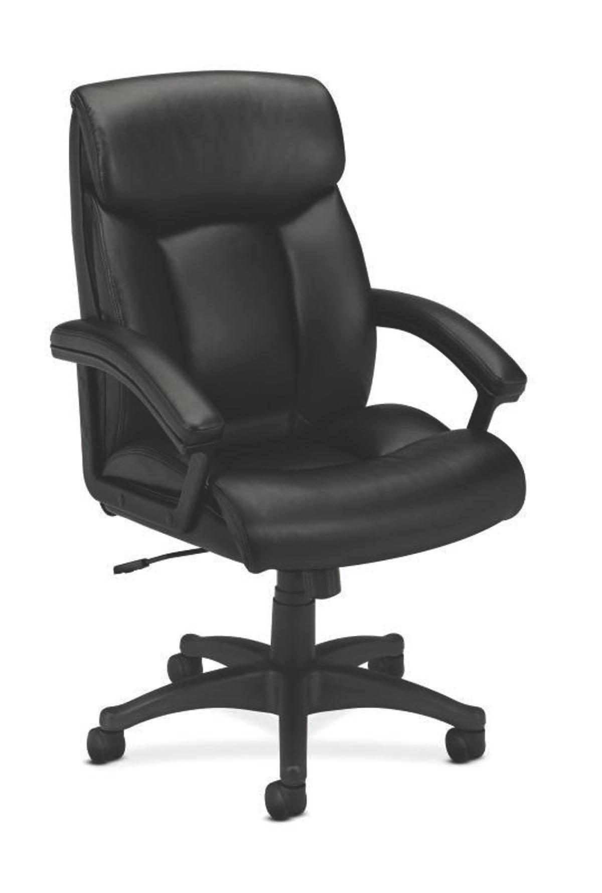 Hvl151+Executive+High-Back+Leather+Chair%2C+Supports+Up+To+250+Lb%2C+17.75%26quot%3B+To+21.5%26quot%3B+Seat+Height%2C+Black