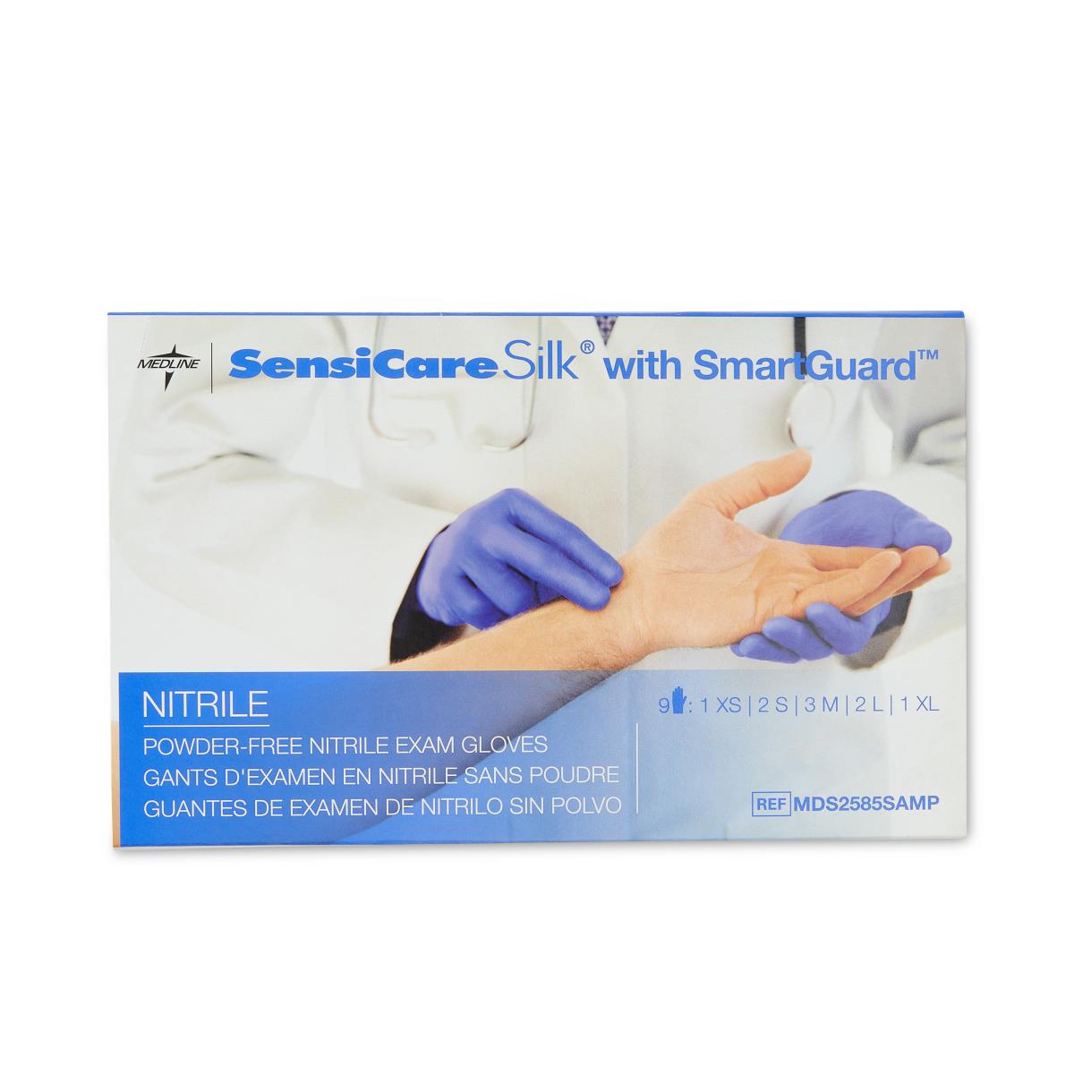 Lavender Nitrile Exam Gloves by Halyard Medline Industries, Inc.