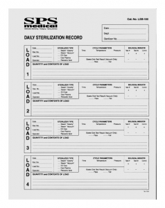 Load Record Sheets by SPS Medical | Medline Industries, Inc.
