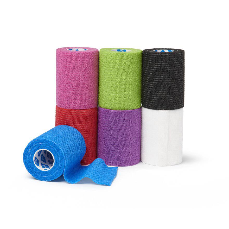 Medline Nonsterile Self-Adherent Latex Wrap Color Packs | Medline