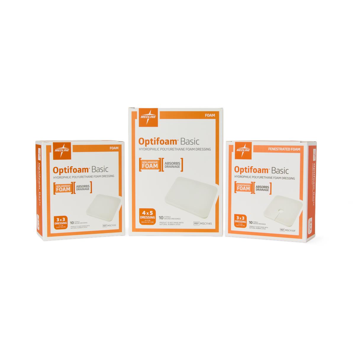 Optifoam Basic Hydrophilic Polyurethane Foam Wound Dressings | Medline Optifoam Basic Hydrophilic Polyurethane Foam Wound Dressings | Medline