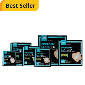 Optifoam Gentle EX Silicone-Faced Foam Wound Dressings | Medline