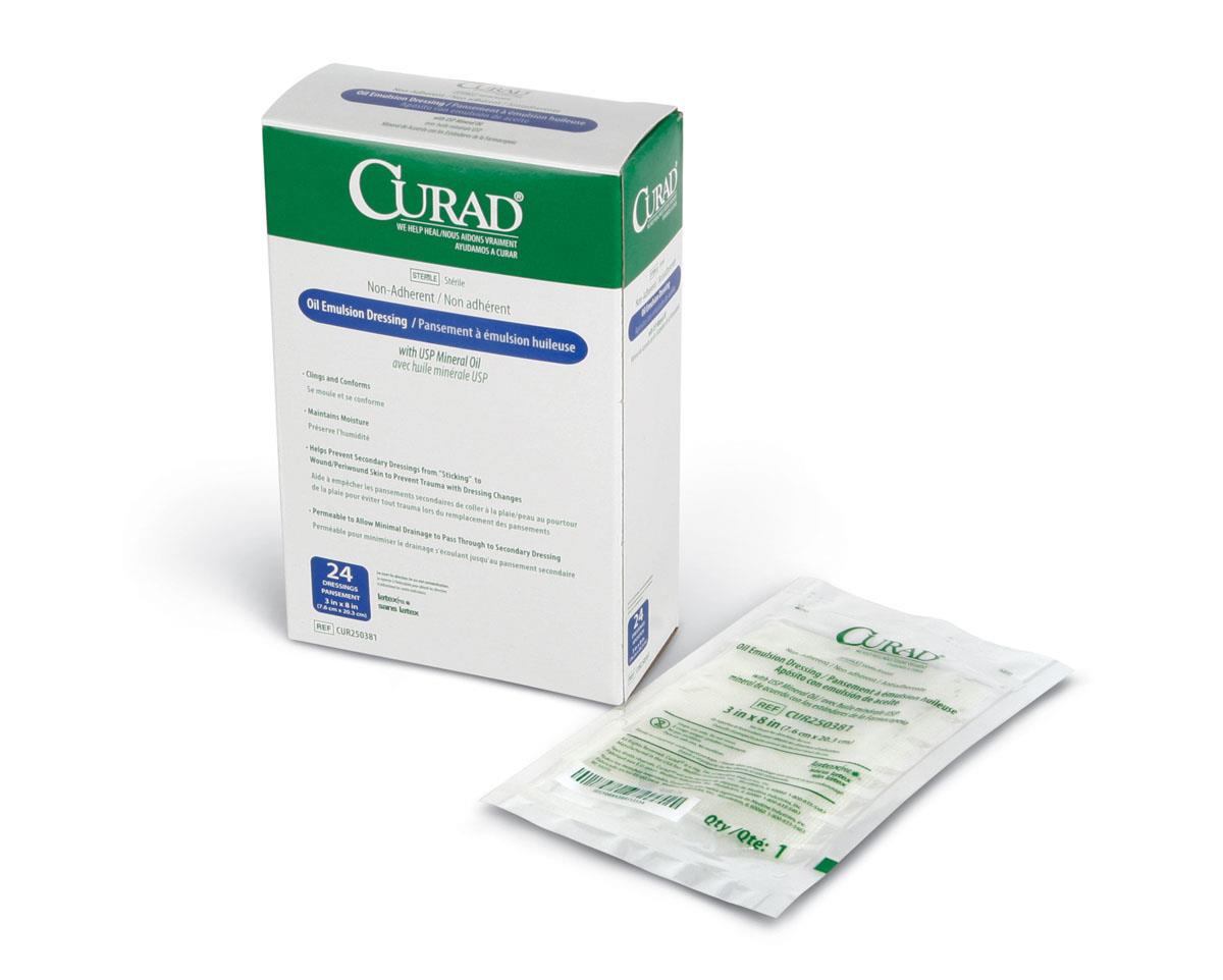 CURAD Nonadherent Sterile Oil Emulsion Dressings | Medline