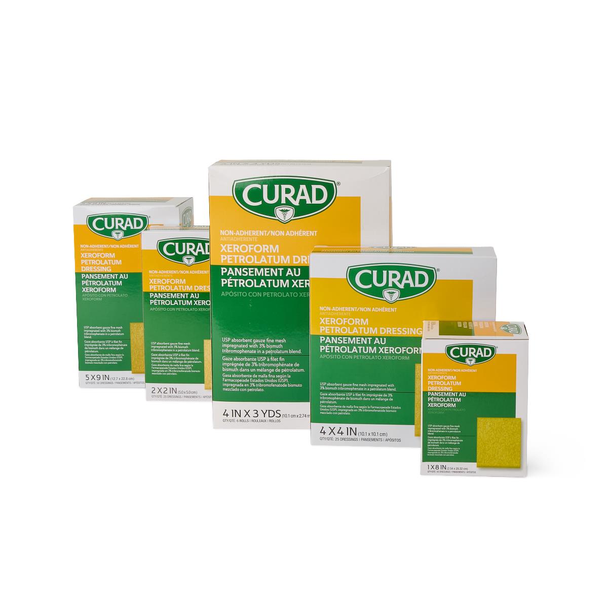 refomed×ccu CURAD Xeroform Sterile Nonadherent Gauze Dressings | Medline
