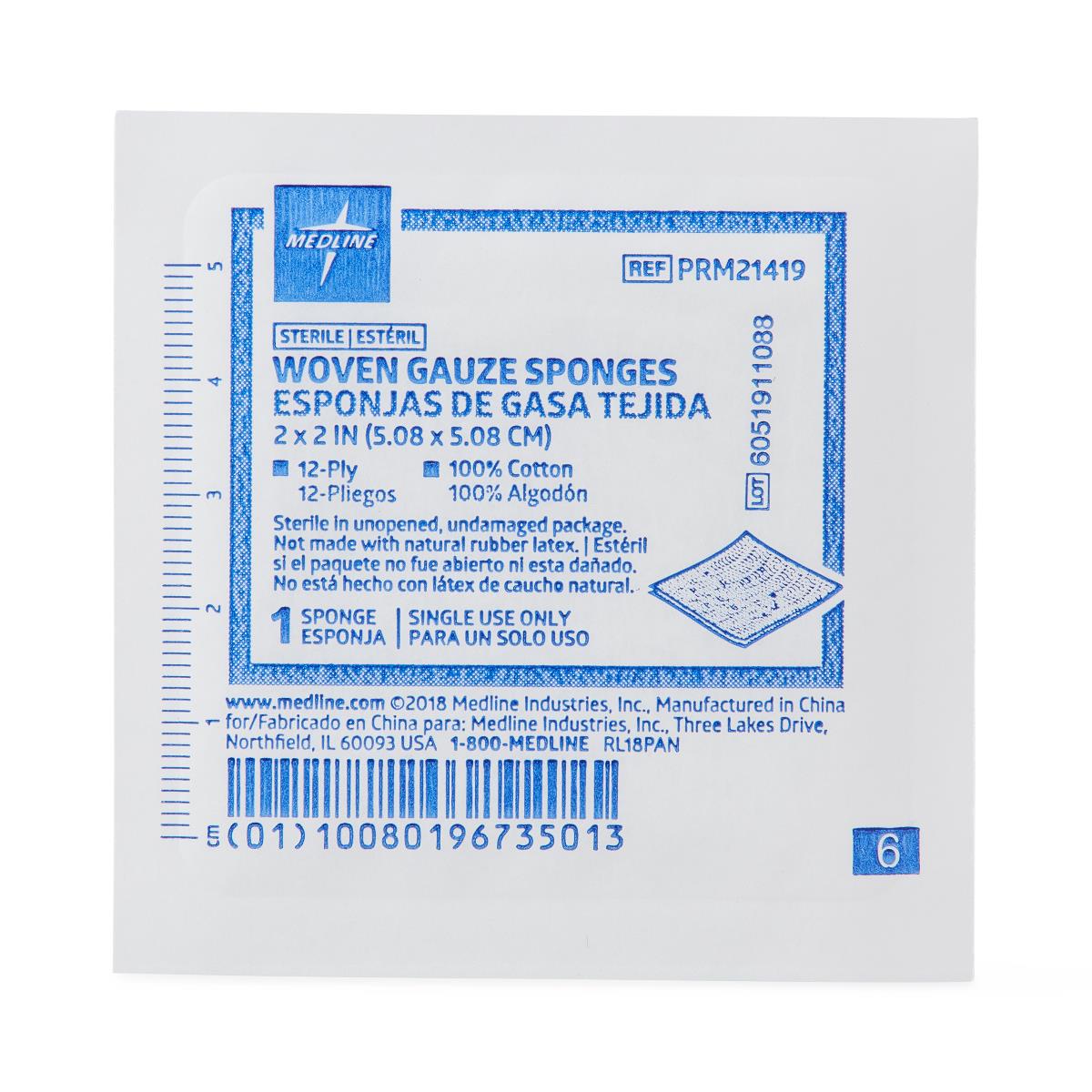 Medline Woven Sterile Gauze Sponges Medline
