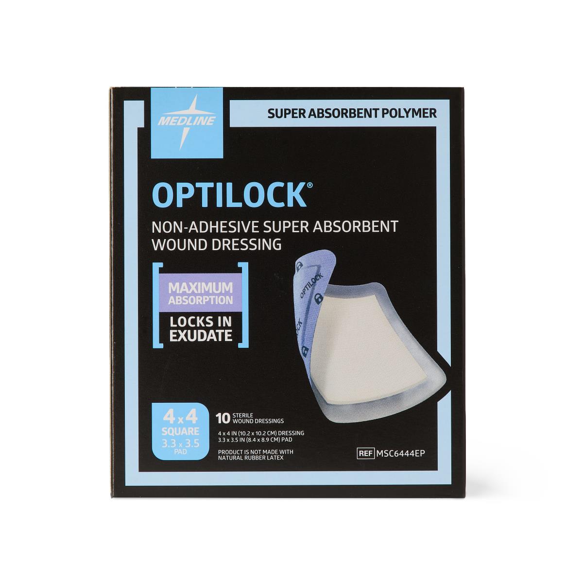 OptiLock Nonadhesive Super Absorbent Wound Dressings | Medline