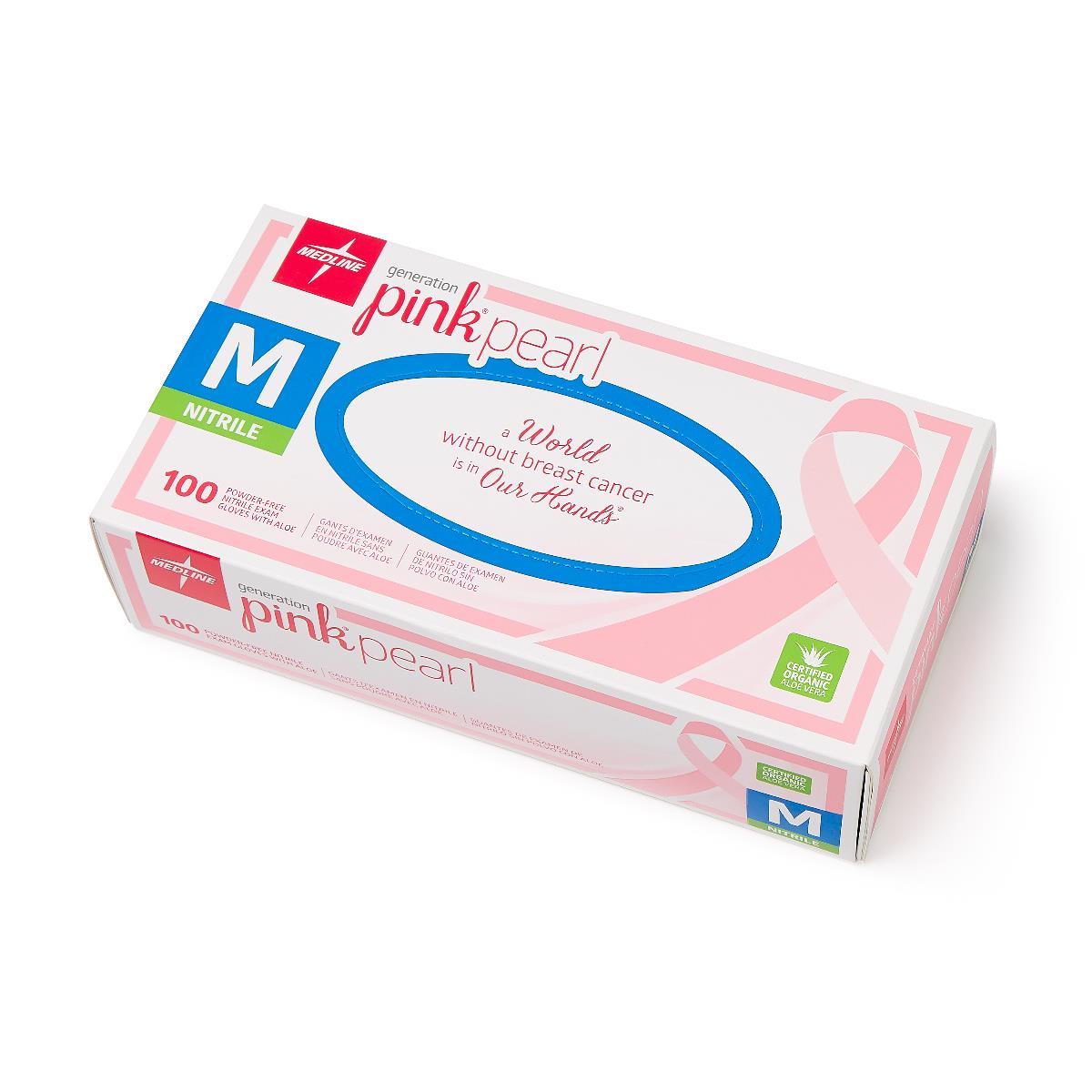 Generation Pink Pearl Nitrile Exam Gloves | Medline