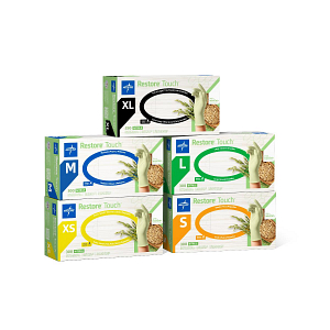 Restore Touch Nitrile Exam Gloves with Oatmeal | Medline