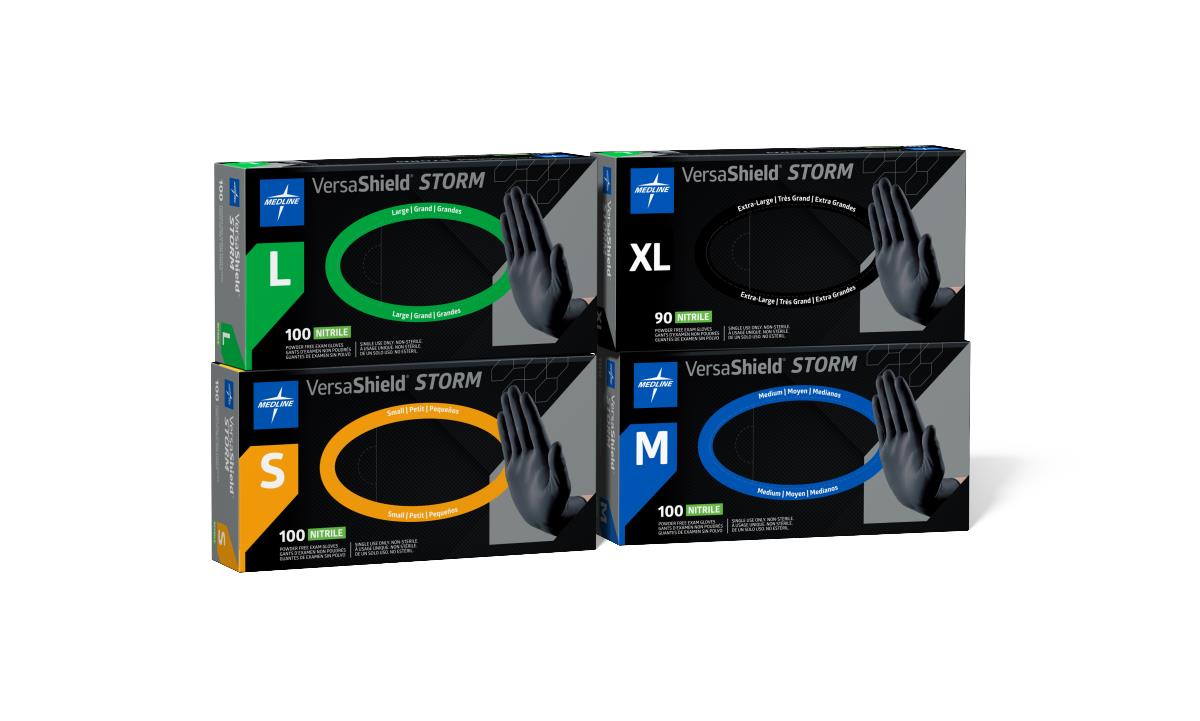 ネイチャートーンズ VersaShield Storm Powder-Free Nitrile Exam Gloves | Medline
