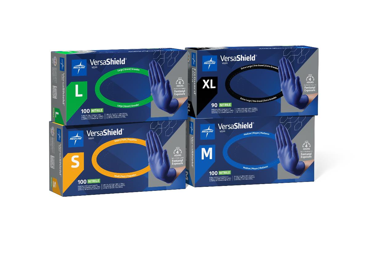 VersaShield Powder-Free Nitrile Exam Gloves | Medline