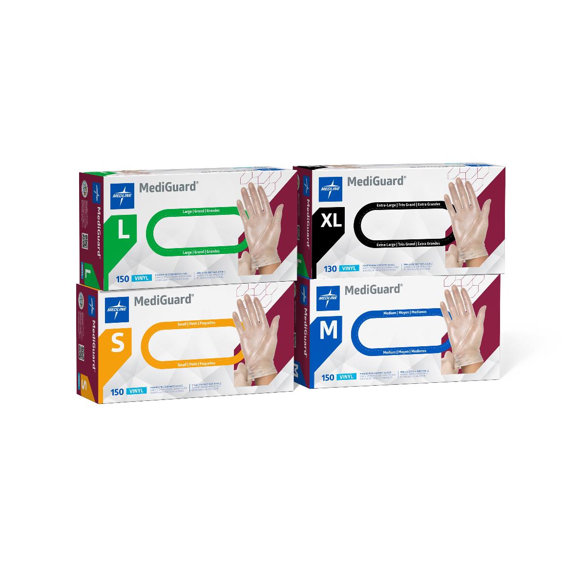 MediGuard Vinyl Synthetic Exam Gloves - CA Only | Medline