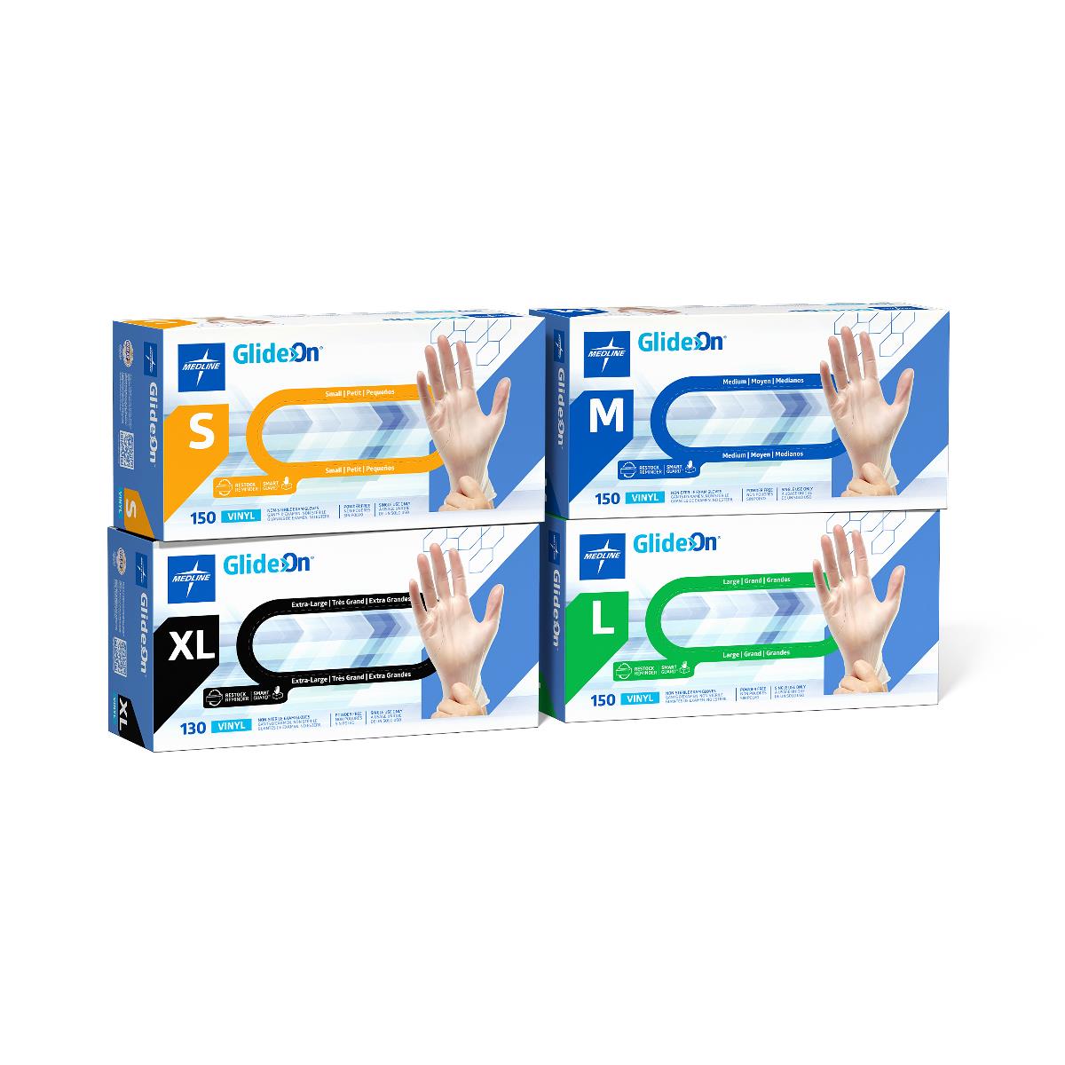 Glide-On Powder-Free Vinyl Exam Gloves | Medline