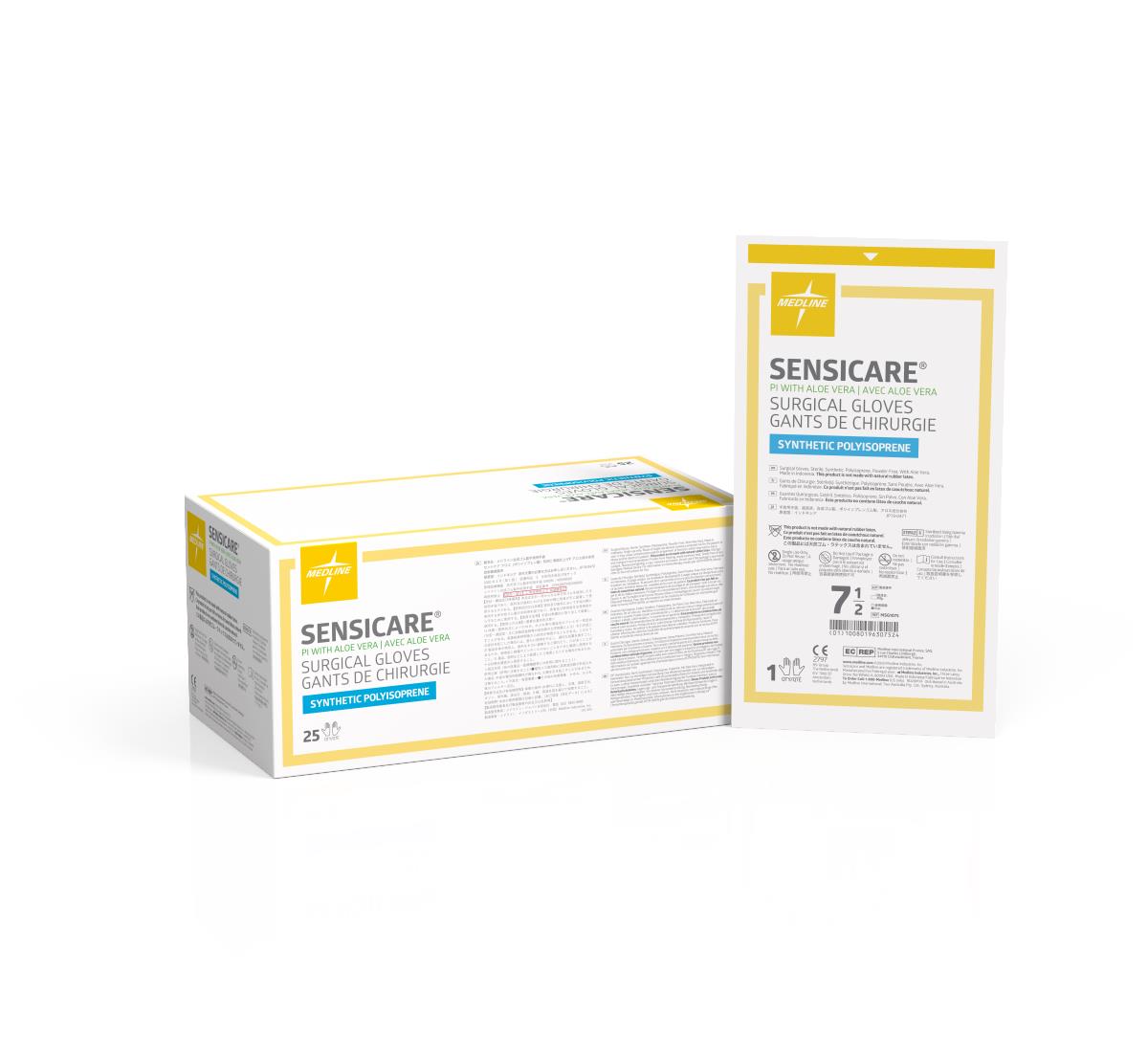 SensiCare PI with Aloe Surgical Gloves | Medline