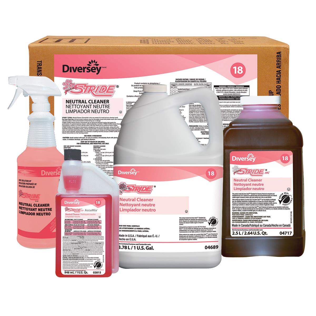 Stride Floral Neutral Cleaner | Medline