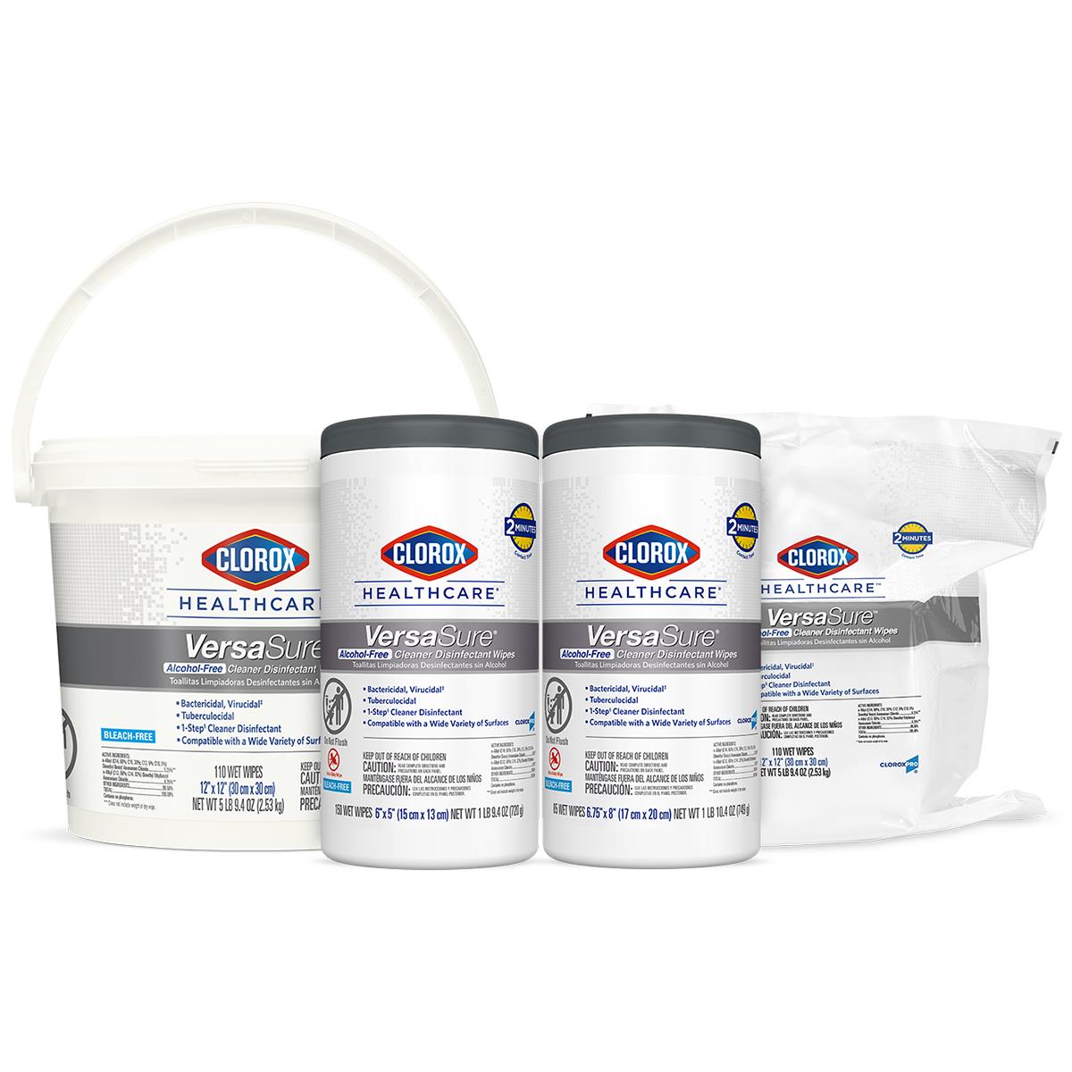 ウイルスバスター Clorox Healthcare VersaSure Cleaner Disinfectant Wipes | Medline
