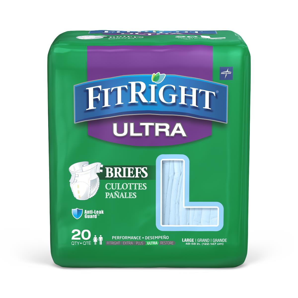 FitRight Ultra Incontinence Briefs PF15491