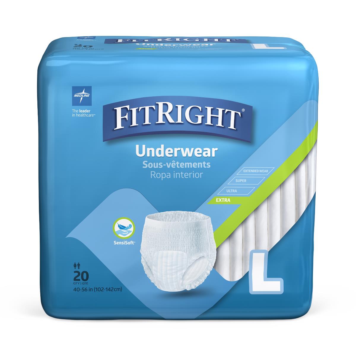 FitRight Extra Adult Incontinence Underwear Medline