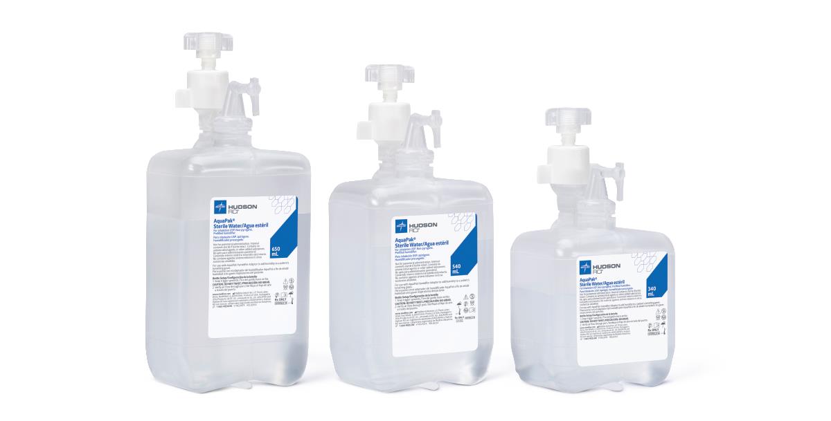 Medline Hudson RCI AquaPak Bubble Prefilled Humidifiers