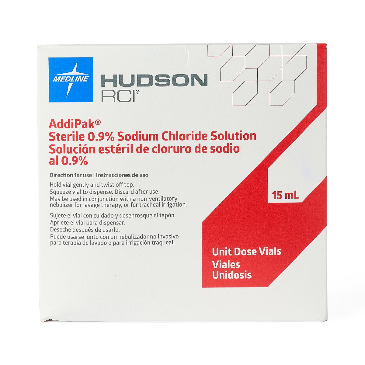 Medline Hudson RCI Addipak Respiratory Inhalation Saline Solutions ...