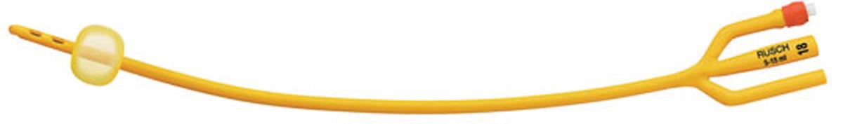 Medline Foley Catheters 18 Fr 30 ML Balloon - Silicone-Elastomer Coated Latex Catheters Case Of 12