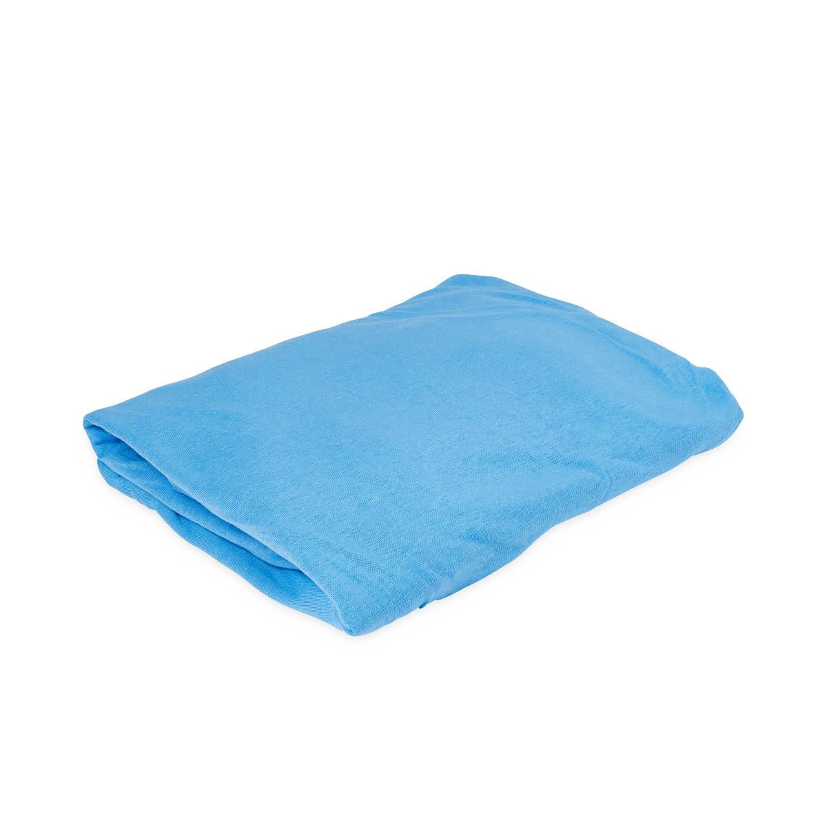★87MM★ Mmlg SMMR ACTIVITY MELGE HFT SEA BLUE Soft-Fit Knitted Fitted 55% Cotton/45% Polyester Stretcher