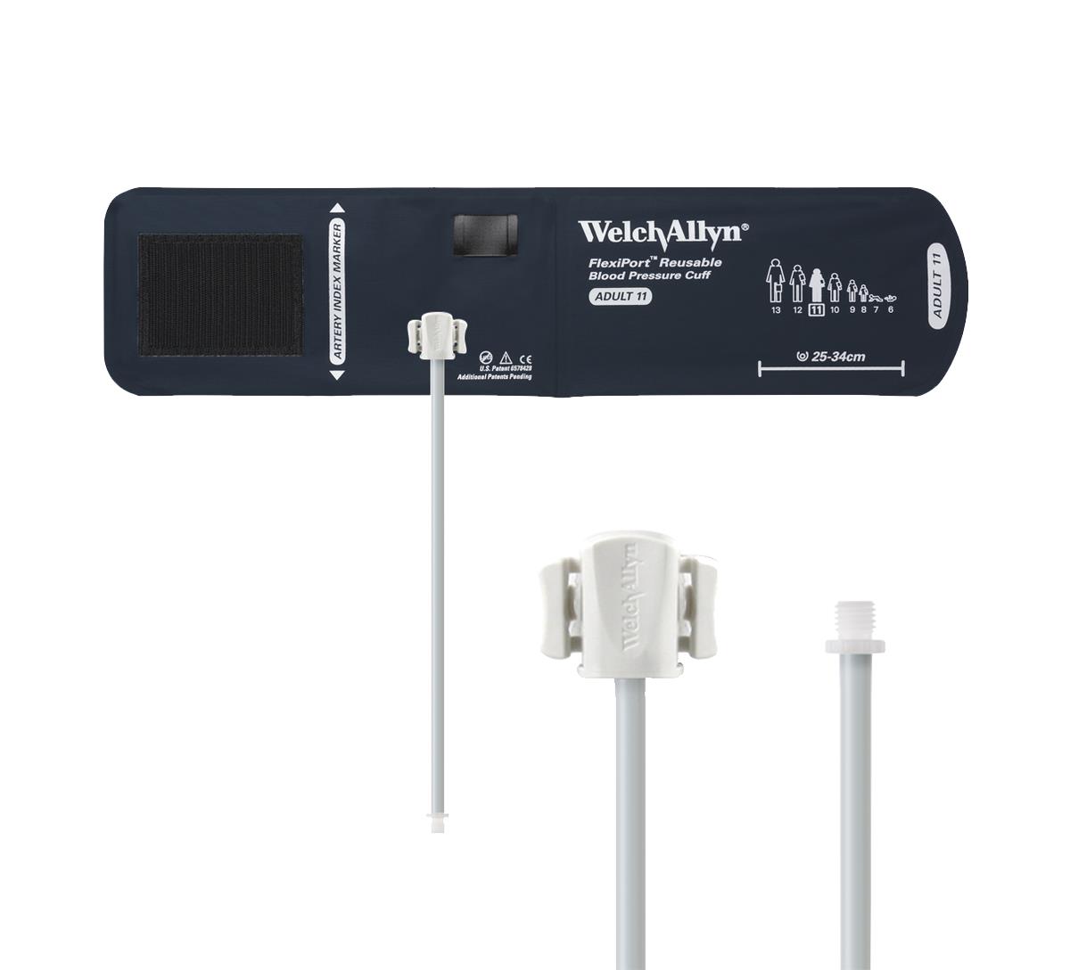 FlexiPort Reusable 1-Tube BP Cuffs with Screw Connector | Medline