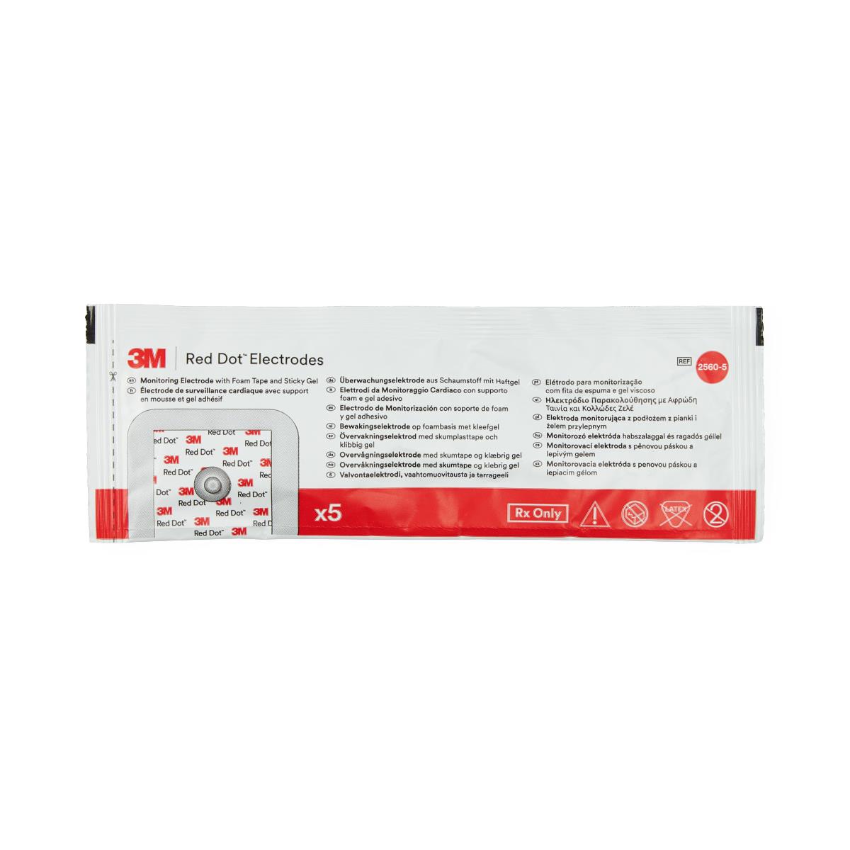 Monitoring Electrode Sticker 3M Red Dot Monitoring Electrodes with Foam Tape and Sticky Gel | Medline