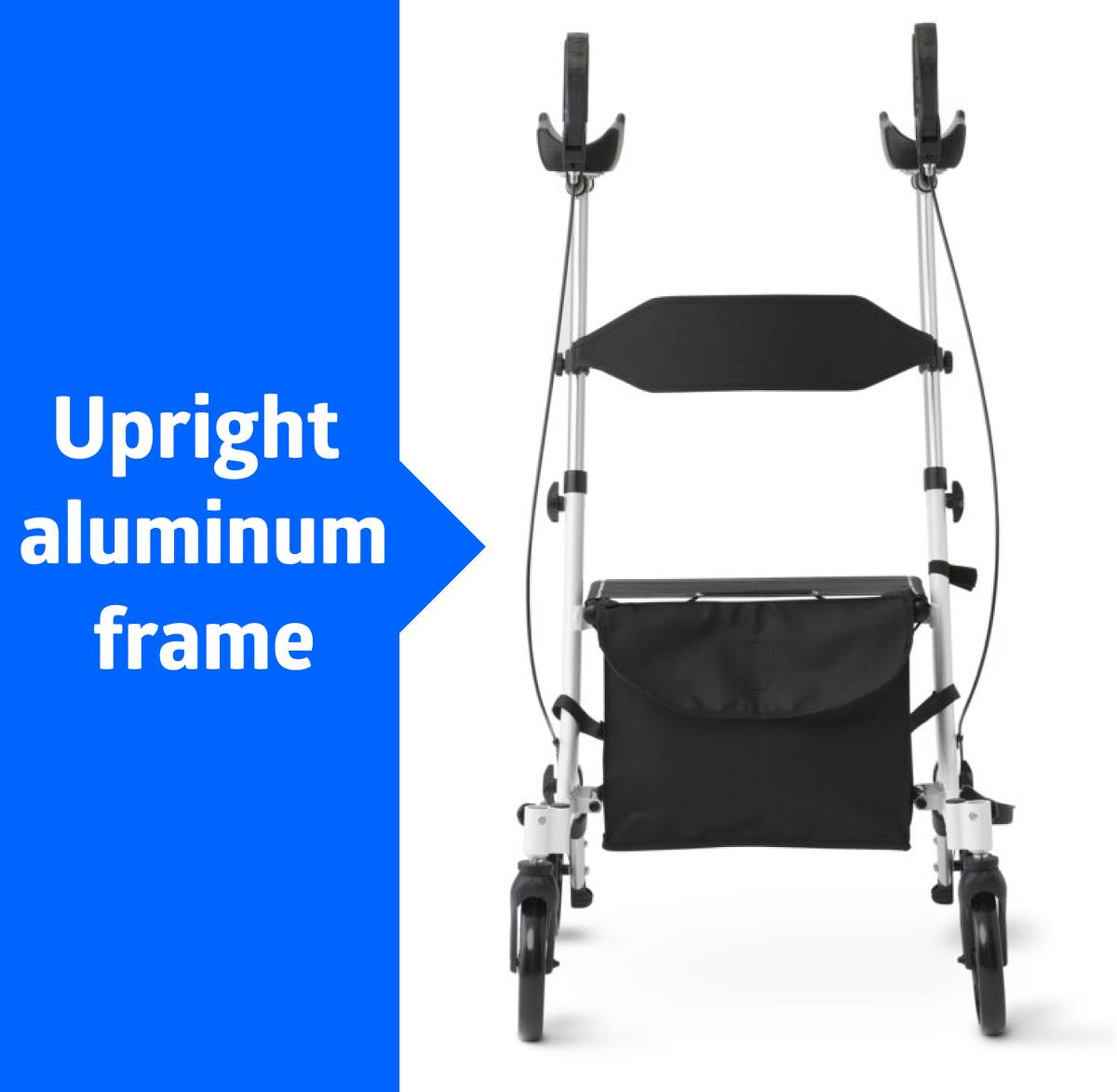 Medline Upright Aluminum Rollator | Medline