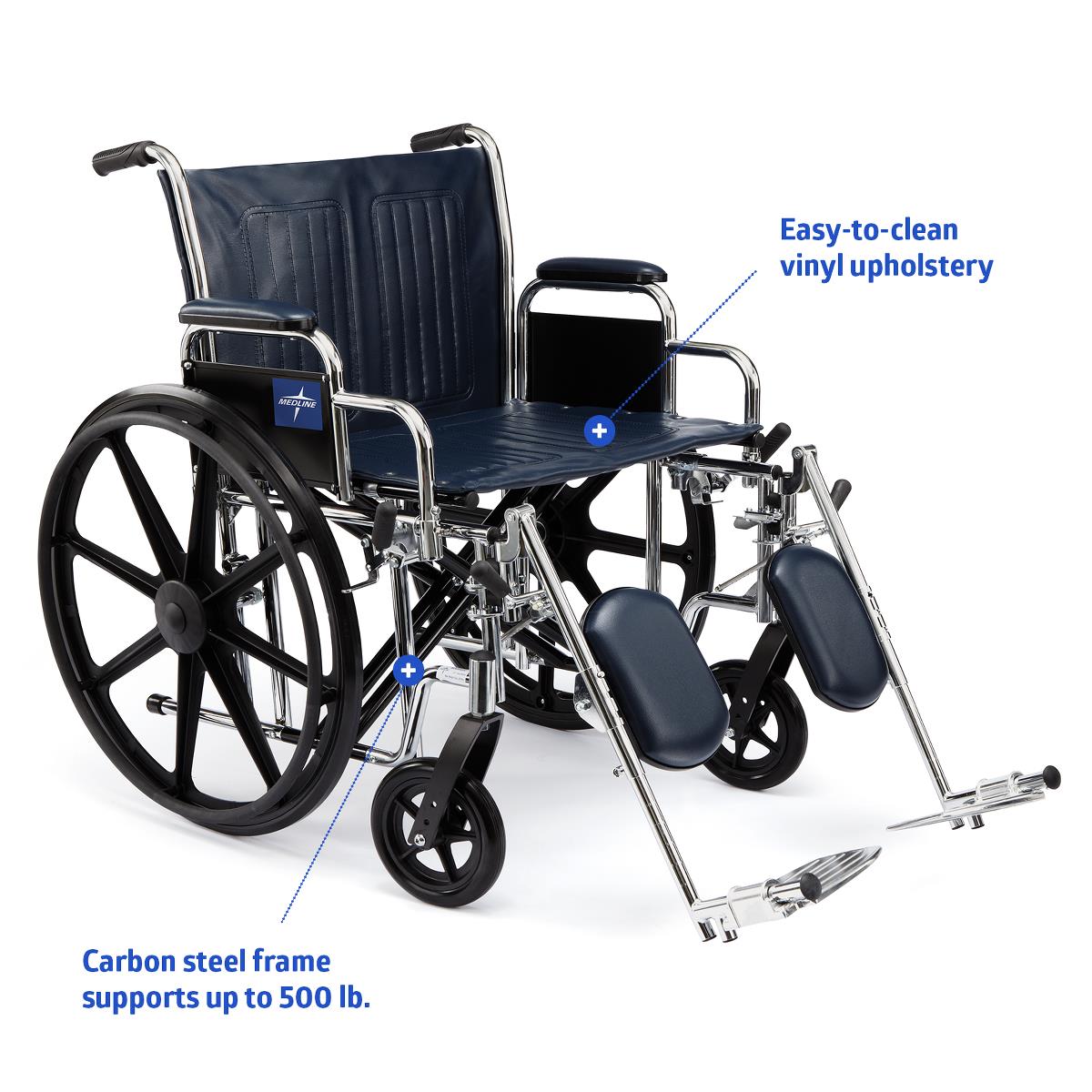 Medline Extra-Wide Wheelchairs | Medline