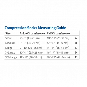CURAD Knee 15-20mmHg Compression Socks | Medline Industries, Inc.