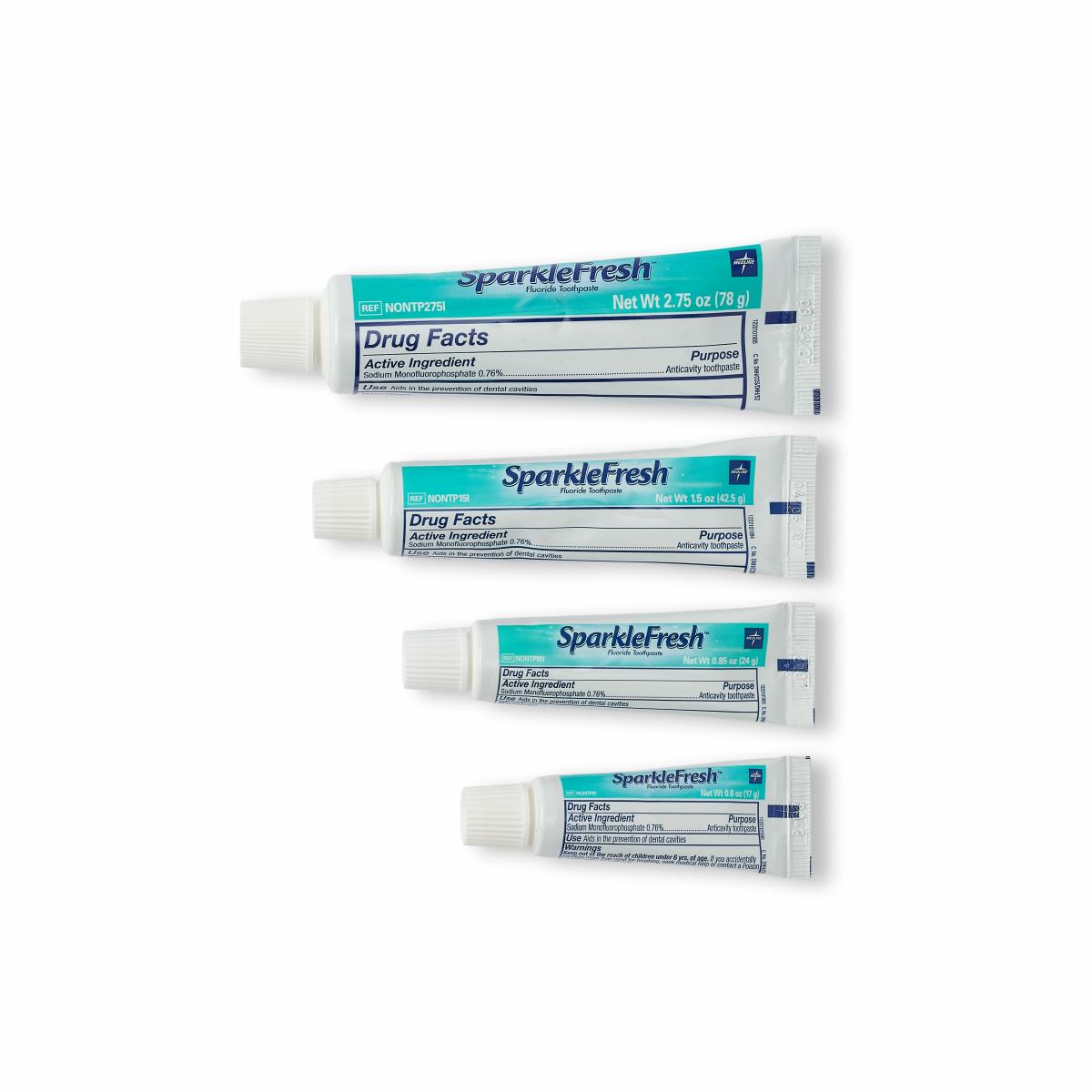 Toothpaste Information Medline SparkleFresh Fluoride Toothpaste | Medline