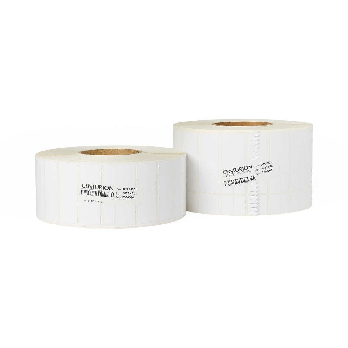 Centurion Blank Direct Thermal Printer Labels with Scores Medline
