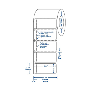 Freezer Adhesive Direct Thermal Laboratory Labels | Medline Industries ...