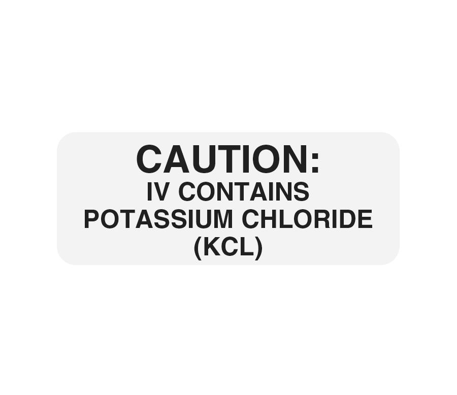 Centurion IV Cautions Potassium Chloride Labels | Medline
