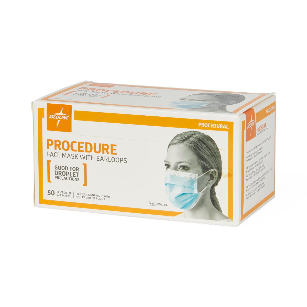 Medline ASTM Level 1 Basic Procedure Face Mask with Ear Loops | Medline